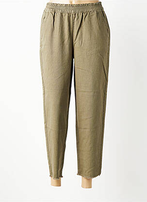 Pantalon chino mărime normală mărime normală verde PIECES femeie