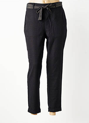 Pantalon 7/8 talie elastică mărime normală negru VERO MODA femeie