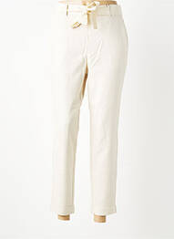 Pantalon 7/8 talie elastică mărime normală bej VERO MODA femme