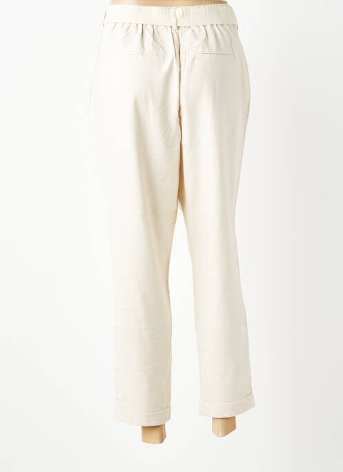 Pantalon 7/8 talie elastică mărime normală bej C'EST BEAU LA VIE femme