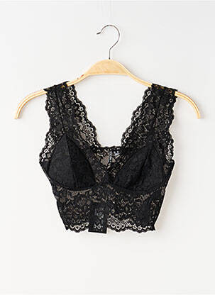 Sutien fără armatură bralete negru PIECES femeie