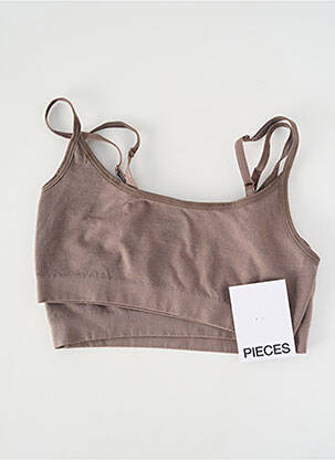 Sutien bretea multi poziție sutiene maro PIECES femeie