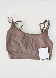 Sutien bretea multi poziție sutiene maro PIECES femme