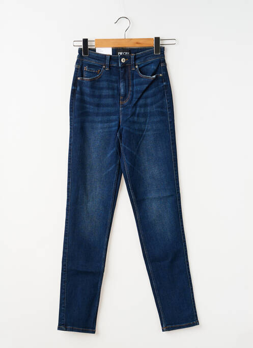 Blugi cu croială slim elasticitate talie înaltă albastru PIECES femme