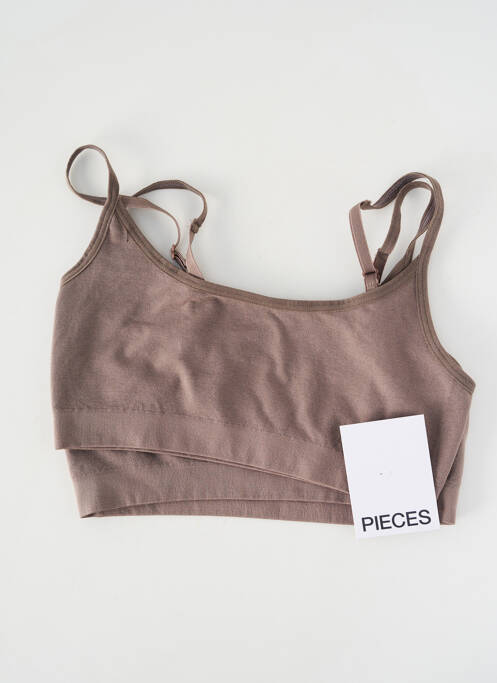 Sutien bretea multi poziție sutiene maro PIECES femme