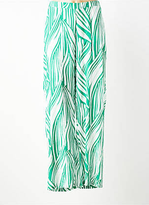 Pantalon drept țesătură poplin mărime normală verde VERO MODA femeie