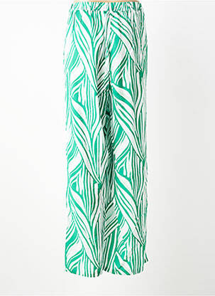 Pantalon drept țesătură poplin mărime normală verde VERO MODA femeie