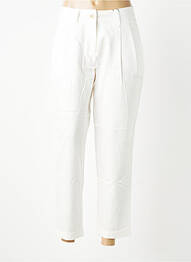 Pantalon 7/8 talie cu cleme mărime normală alb VERO MODA femme
