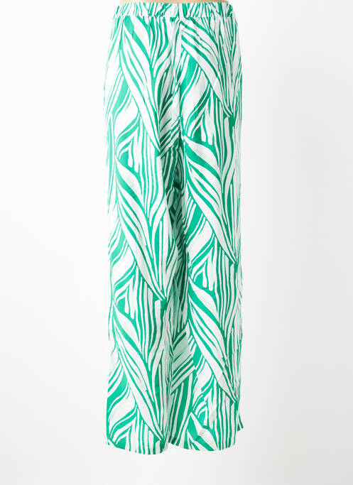 Pantalon drept țesătură poplin mărime normală verde VERO MODA femme