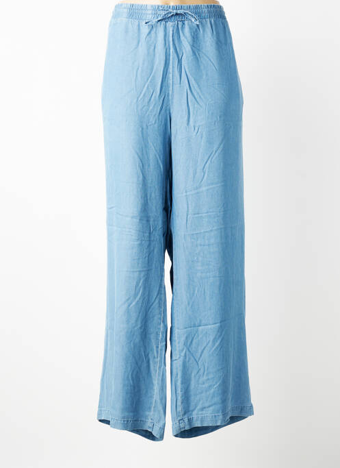 Pantalon drept țesătură poplin mărime normală albastru VERO MODA femme