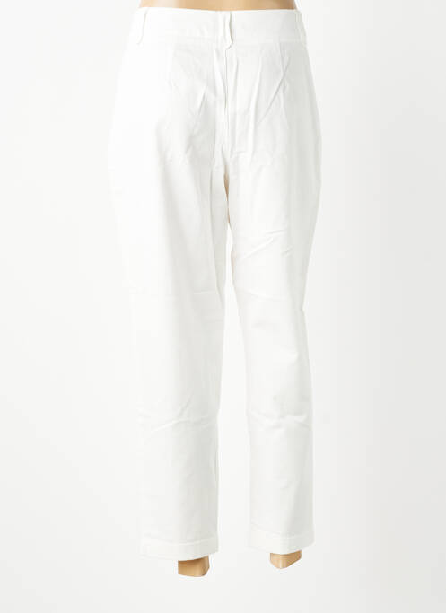 Pantalon 7/8 țesătură poplin mărime normală alb VERO MODA femme