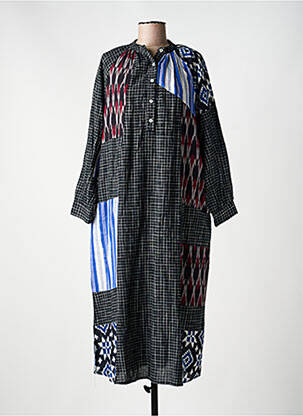 Rochie lungă mâneci lungi mâneci lungi negru V.DE.VINSTER femeie