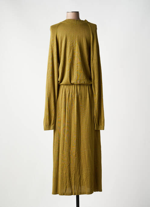 Rochie lungă mâneci lungi mâneci lungi verde KARMA KOMA femme