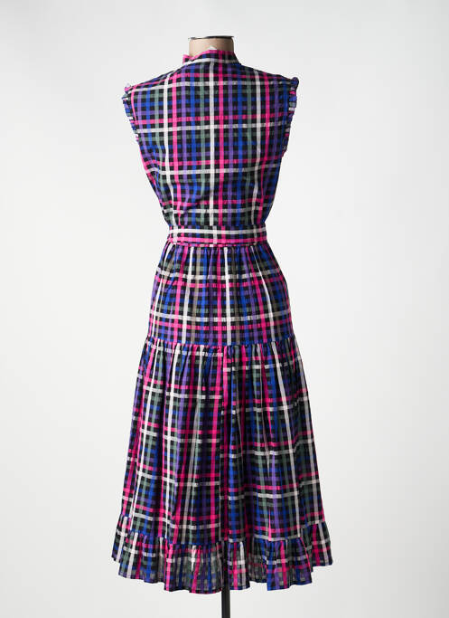 Rochie lungă imprimeu fantezie fără mâneci violet MII femme