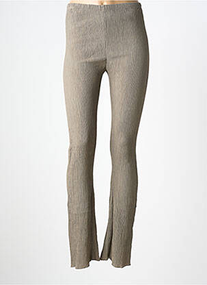 Pantalon slim talie elastică mărime normală verde HUMANOID femeie