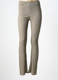 Pantalon slim talie elastică mărime normală verde HUMANOID femme