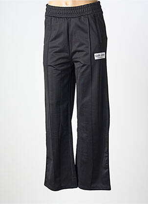 Pantalon larg țesătură poplin mărime normală negru GAÏA GAÏA femeie