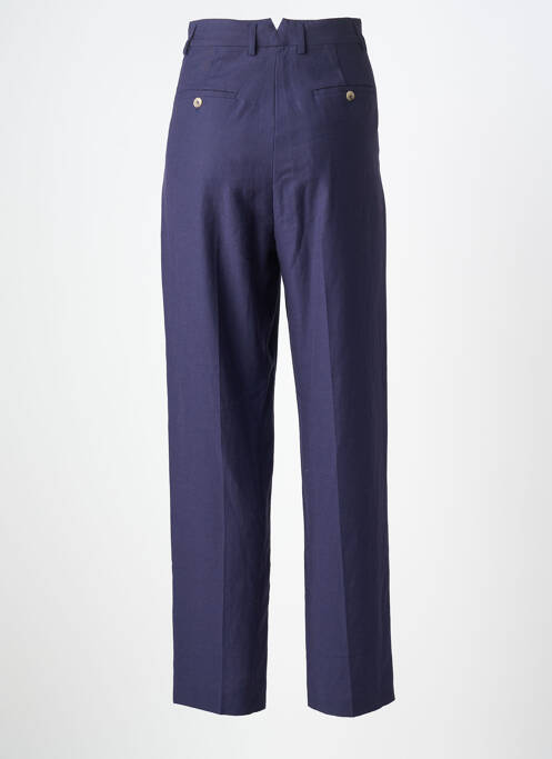 Pantalon drept închidere cu fermoar sub clapetă cu cârlig mărime normală albastru ATTIC AND BARN femme