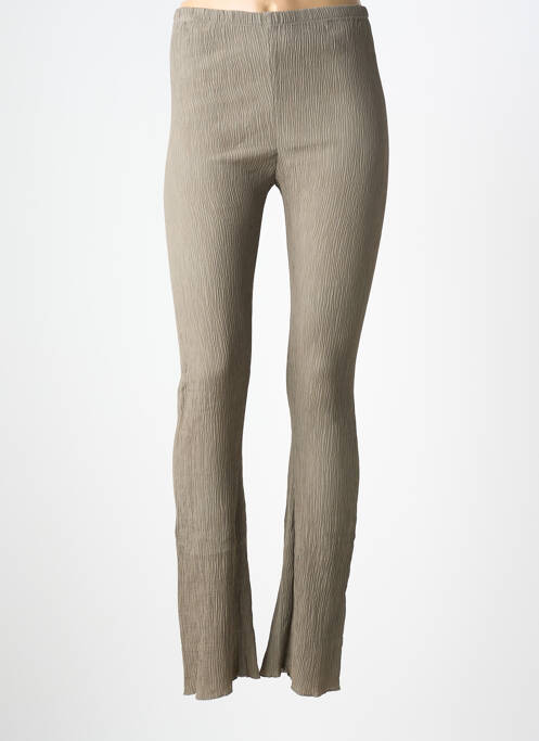 Pantalon slim talie elastică mărime normală verde HUMANOID femme
