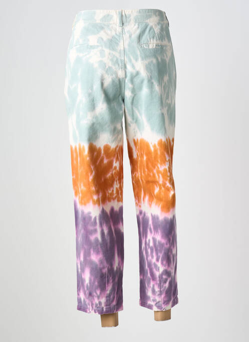 Pantalon 7/8 închidere cu fermoar sub clapetă cu nasturi mărime normală albastru LOVE AND LET DYE femme