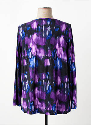 Bluză imprimeu fantezie mâneci lungi violet BRANDTEX femeie