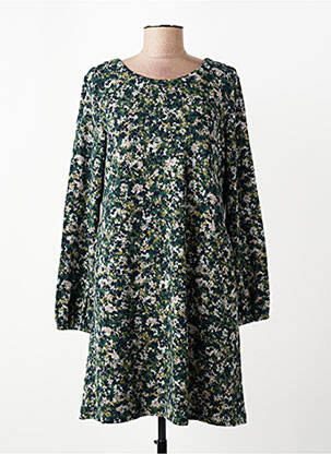 Rochie midi imprimeu fantezie mâneci lungi verde LILY & ME femeie
