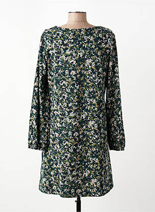 Rochie midi imprimeu fantezie mâneci lungi verde LILY & ME femeie