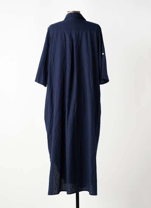Rochie lungă mâneci 3/4 albastru PALME femme