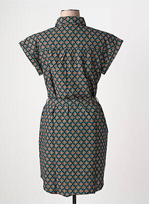 Rochie scurtă mâneci scurte mâneci scurte negru COTON DU MONDE femeie