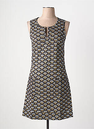 Rochie scurtă fără mâneci fără mâneci negru COTON DU MONDE femeie