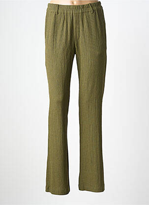 Pantalon drept elasticitate mărime normală verde SUZA femeie