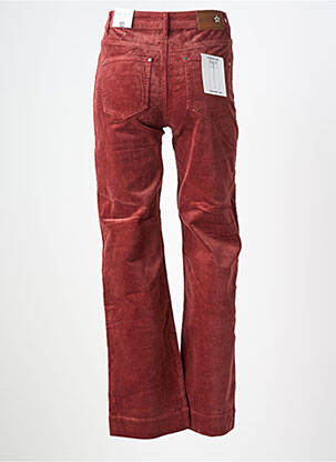 Pantalon drept elasticitate mărime normală roșu KAROSTAR femeie