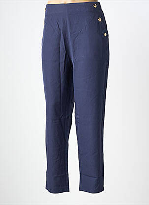 Pantalon drept elasticitate mărime normală albastru CHRISTY femeie