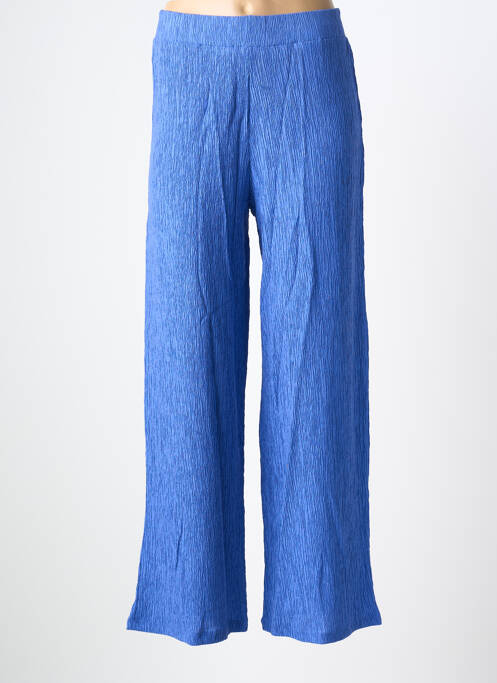 Pantalon larg țesătură crep mărime normală albastru deschis GARCIA femme
