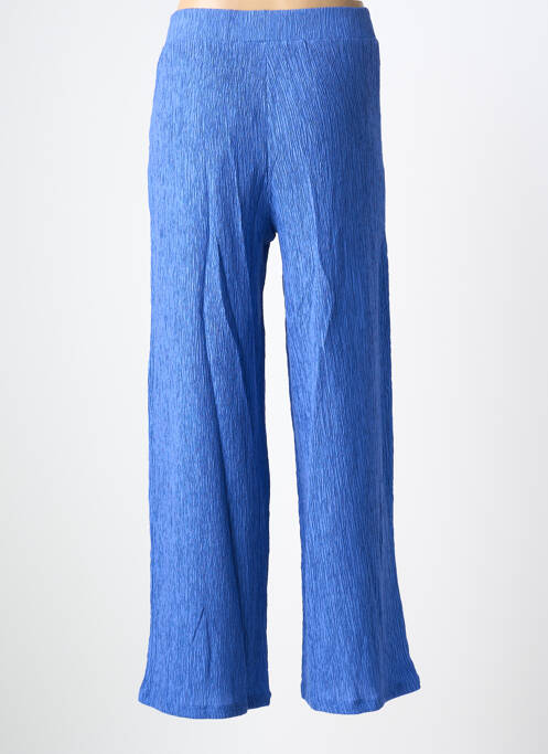 Pantalon larg țesătură crep mărime normală albastru deschis GARCIA femme