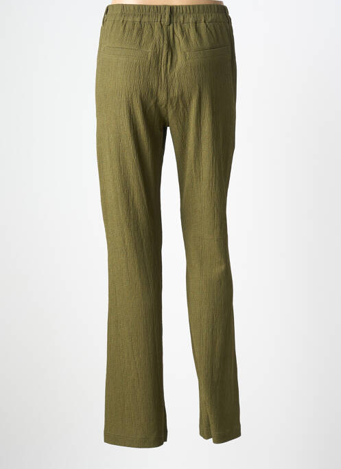 Pantalon drept țesătură crep mărime normală verde SUZA femme