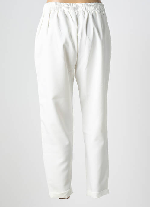 Pantalon drept elasticitate mărime normală alb CHRISTY femme