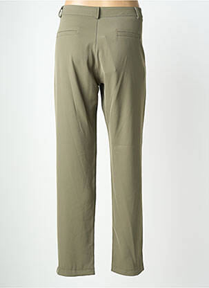 Pantalon 7/8 închidere cu fermoar sub clapetă cu nasturi mărime normală verde SIGNE NATURE femeie