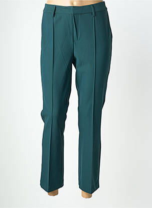 Pantalon 7/8 închidere cu fermoar sub clapetă cu cârlig verde SUZA femeie