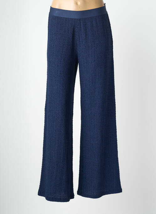Pantalon evazat talie elastică albastru MORE & MORE femme
