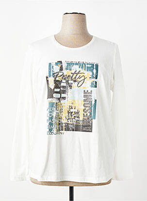 Tricou mâneci lungi mâneci lungi alb SUZA femeie