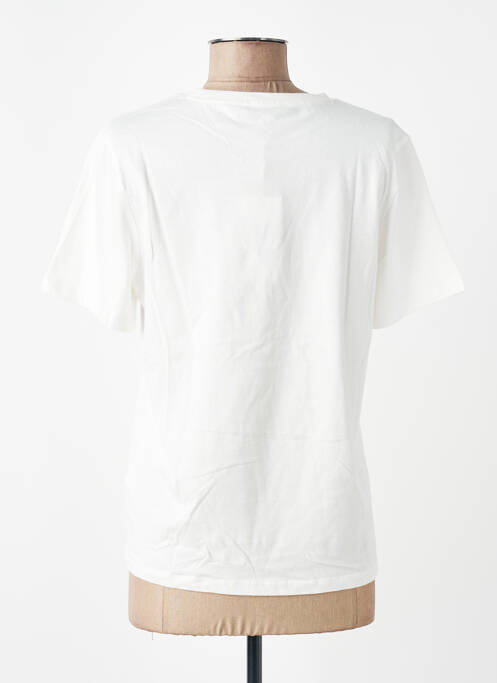 Tricou serigrafie flockată mâneci scurte alb GARCIA femme