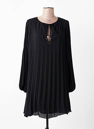 Rochie scurtă croială fluidă mâneci lungi negru LIU JO femeie