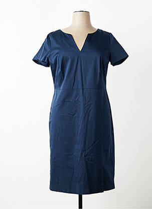Rochie midi închidere cu fermoar la spate mâneci scurte albastru GERRY WEBER femme