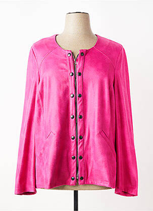 Jachete casual guler rotund roz MERI & ESCA femme