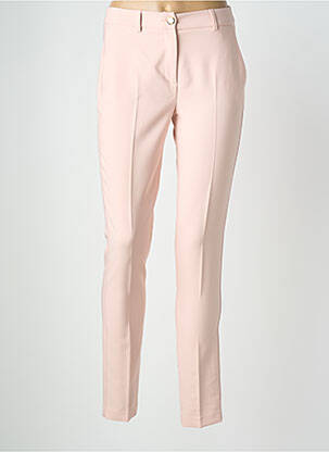 Pantalon slim țesătură poplin mărime normală roz KOCCA femeie