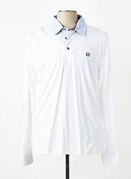 Polo mâneci lungi mâneci lungi alb JUMFIL homme