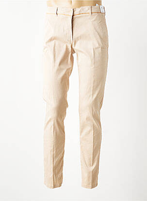 Pantalon chino țesătură poplin mărime normală bej BRUNO SAINT HILAIRE bărbat