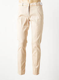 Pantalon chino țesătură poplin mărime normală bej BRUNO SAINT HILAIRE homme