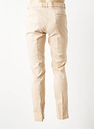 Pantalon chino țesătură poplin mărime normală bej BRUNO SAINT HILAIRE bărbat